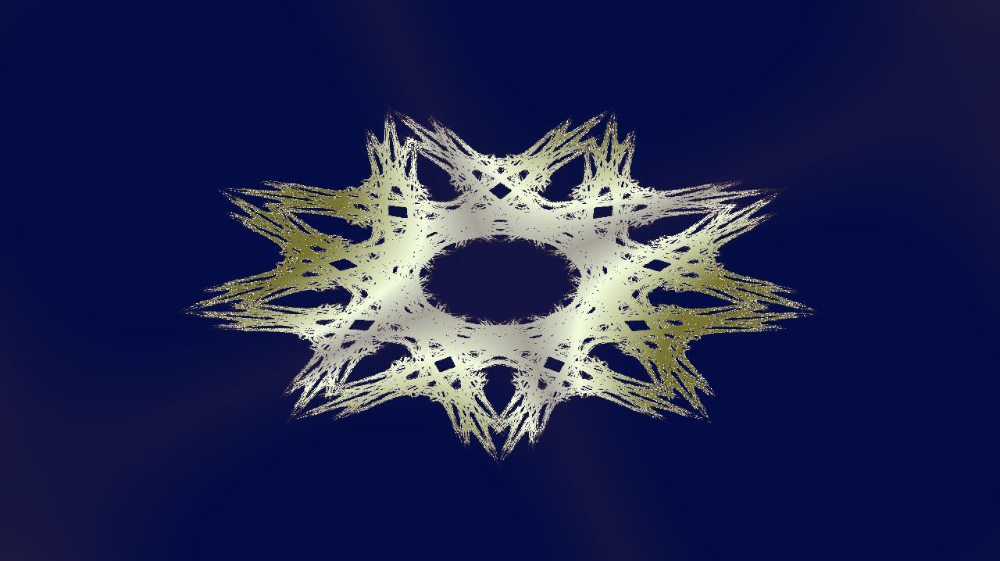 Image 'reflets &mdash; msg &mdash; abstract attractors circular 1 4'.