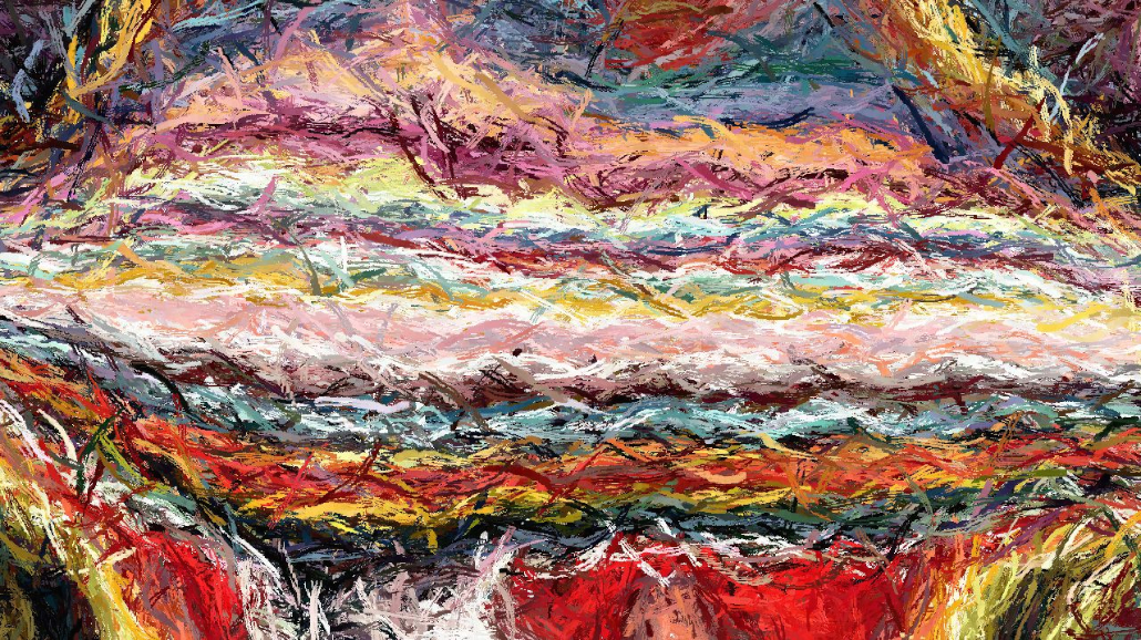 Image 'reflets &mdash; paint synthesiser classic &mdash; default autodraw 2 2 4'.