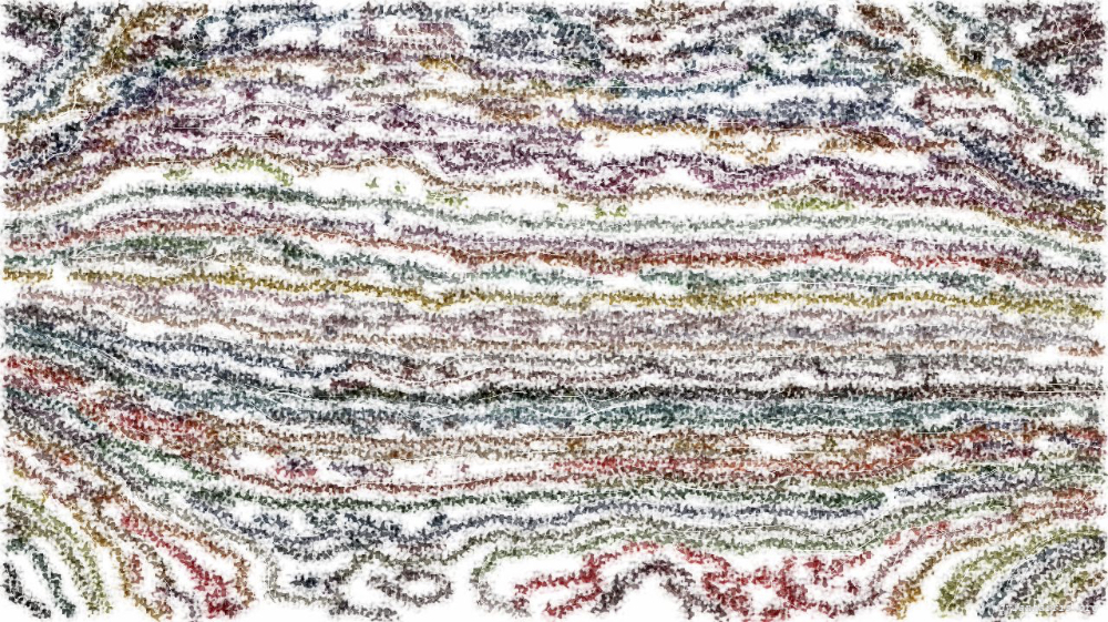 Image 'reflets &mdash; paint action sequence &mdash; autorotoscope experiments 1 4'.