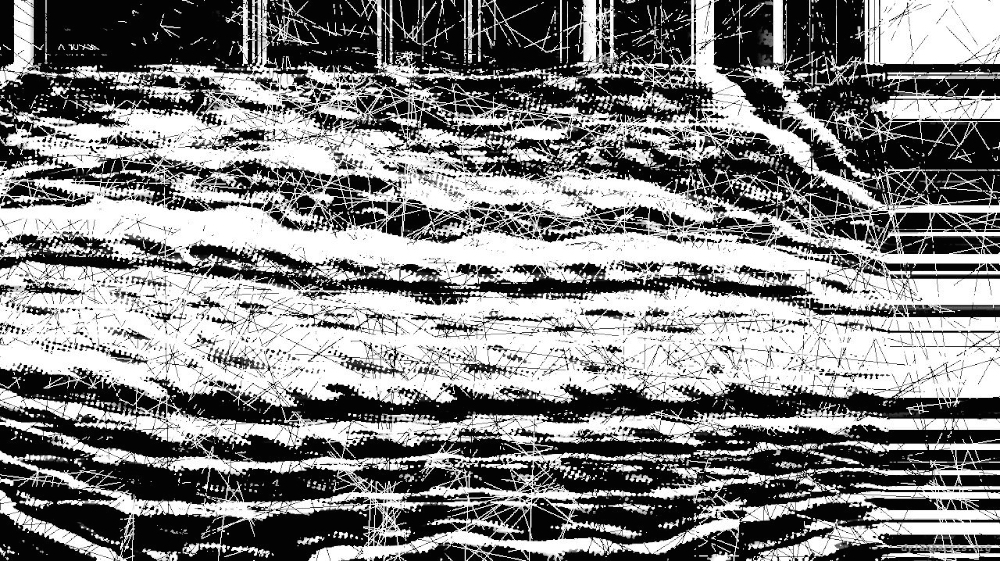 Image 'reflets &mdash; msg &mdash; variations 0 bw abstraction 2 4'.