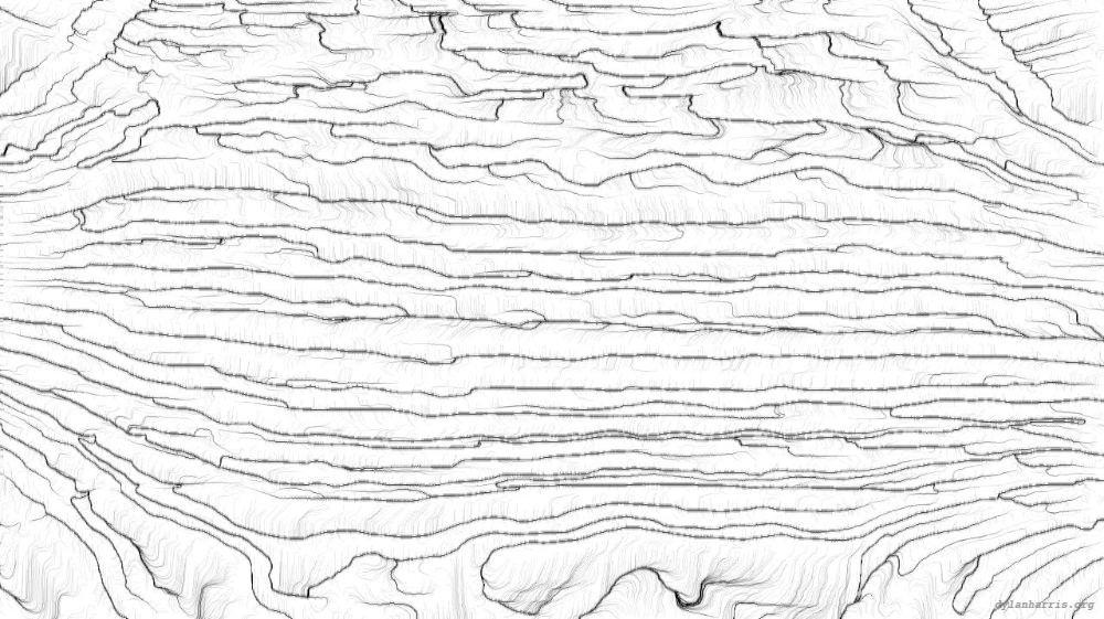 Image 'reflets &mdash; msg &mdash; variations 0 bw abstraction 2 6'.