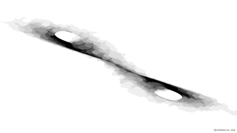 Image 'reflets &mdash; msg &mdash; variations 0 bw attractor 1 1'.