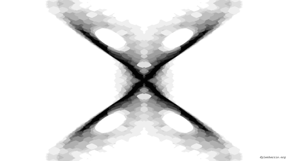 Image 'reflets &mdash; msg &mdash; variations 0 bw attractor 1 2'.