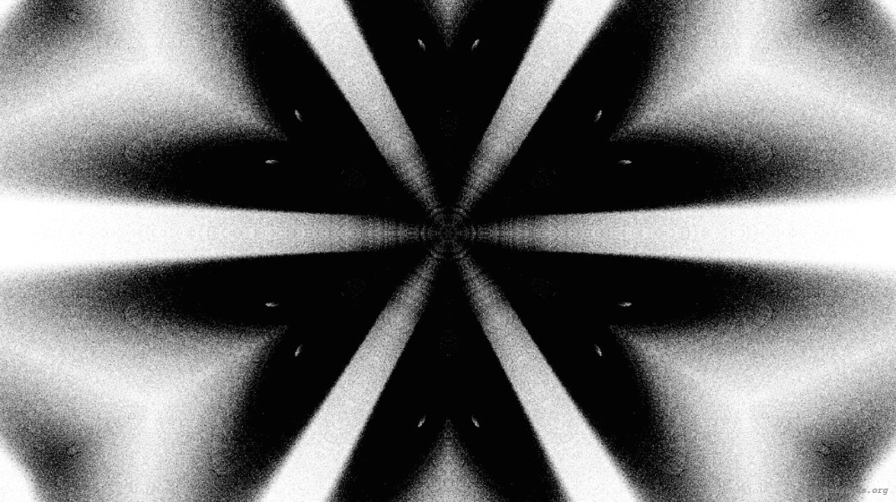 Image 'reflets &mdash; msg &mdash; variations 0 bw attractor 3 1'.