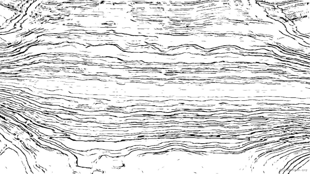 Image 'reflets &mdash; paint action sequence &mdash; bw effects 1 7'.