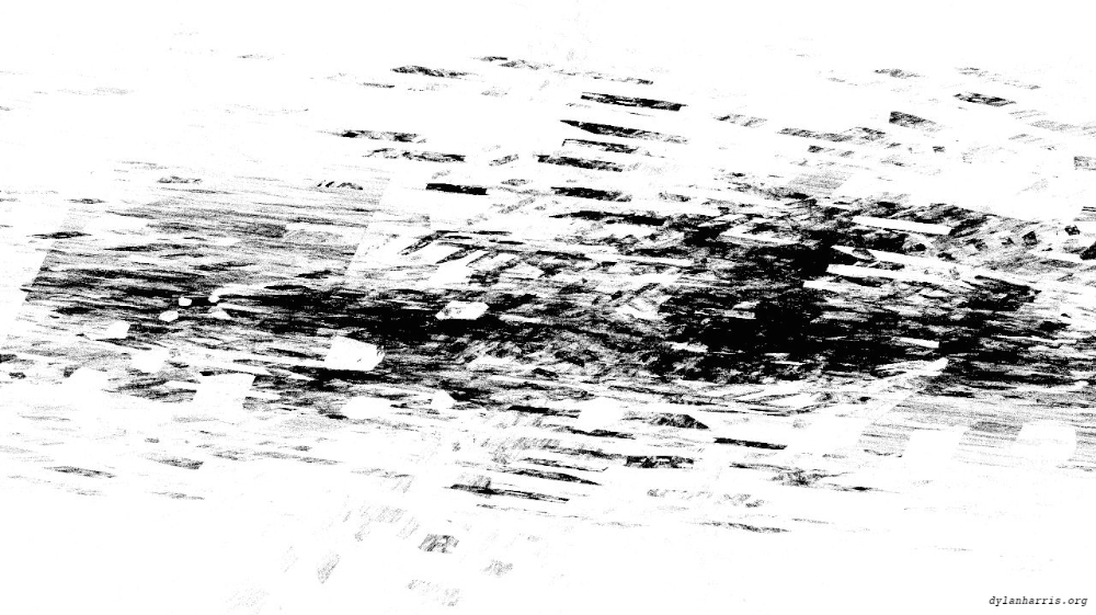 Image 'reflets &mdash; msg &mdash; abstract 1 bw new 2 3'.