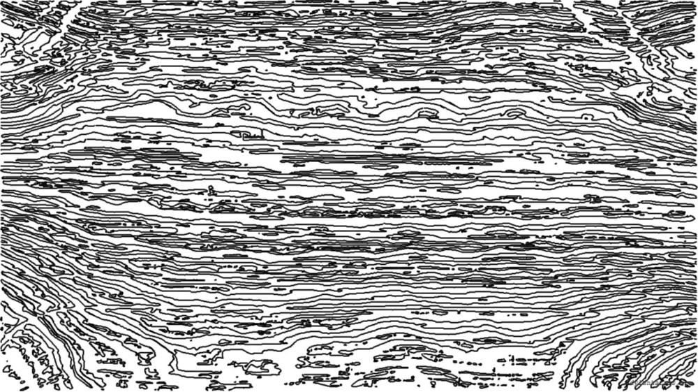 Image 'reflets &mdash; paint action sequence &mdash; bw sketch examples 1 2'.