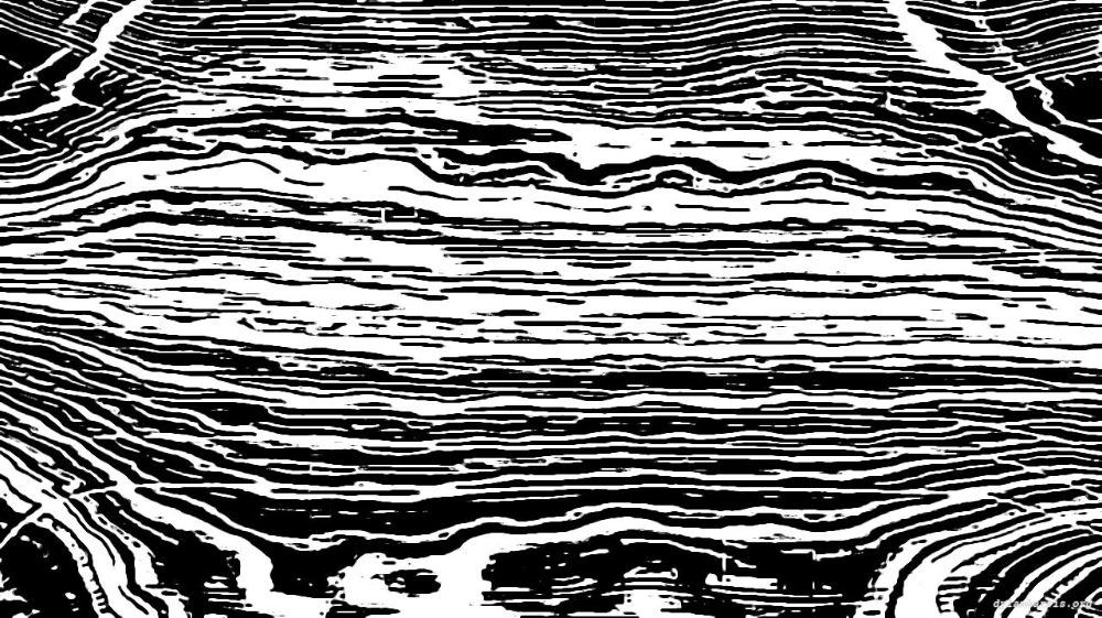 Image 'reflets &mdash; paint action sequence &mdash; BW sketch ideas 2 3'.