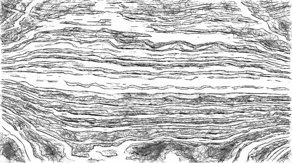 Image 'reflets &mdash; paint action sequence &mdash; BW sketch ideas 2 6'.