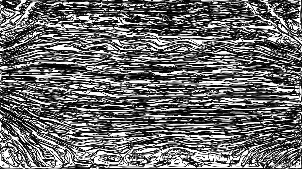 Image 'reflets &mdash; paint action sequence &mdash; BW sketch ideas 1 3 3'.