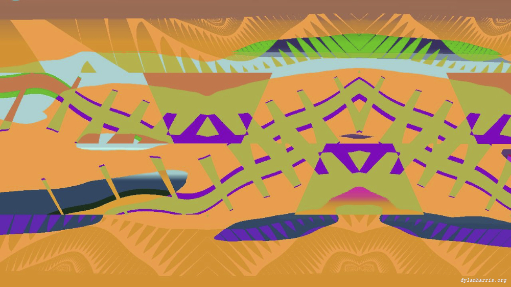 Image 'reflets &mdash; msg &mdash; variations 0 complex attractors 1 4'.