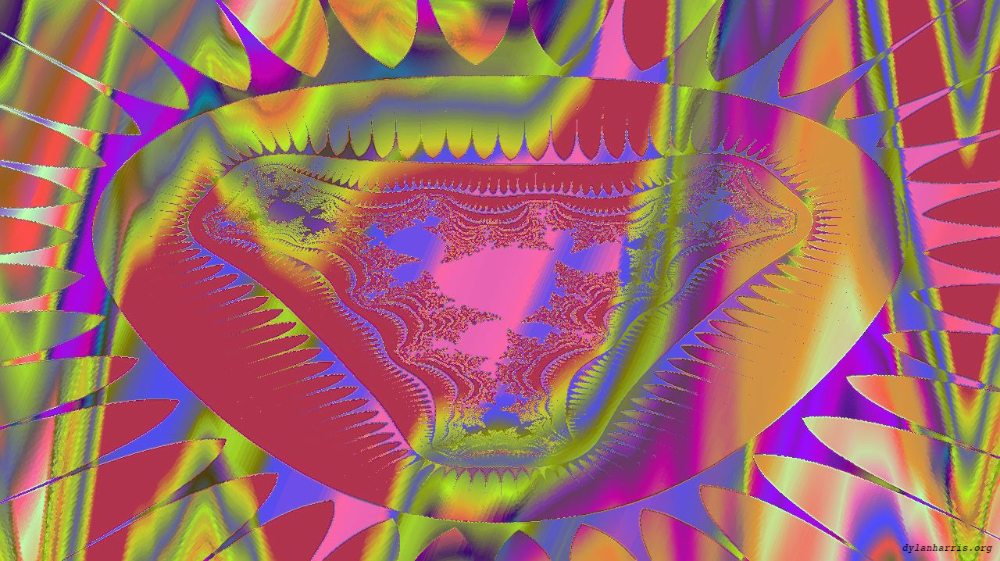 Image 'reflets &mdash; msg &mdash; variations 0 complex attractors 2 1'.