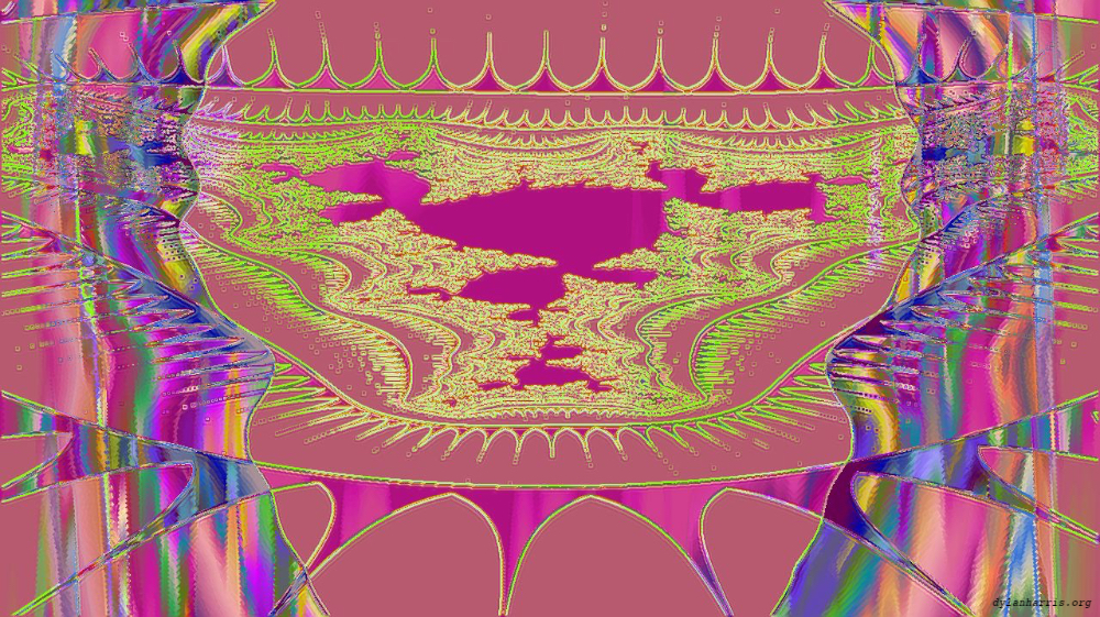 Image 'reflets &mdash; msg &mdash; variations 0 complex attractors 2 3'.