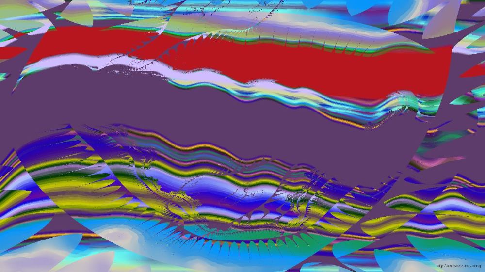 Image 'reflets &mdash; msg &mdash; variations 0 complex attractors 2 5'.