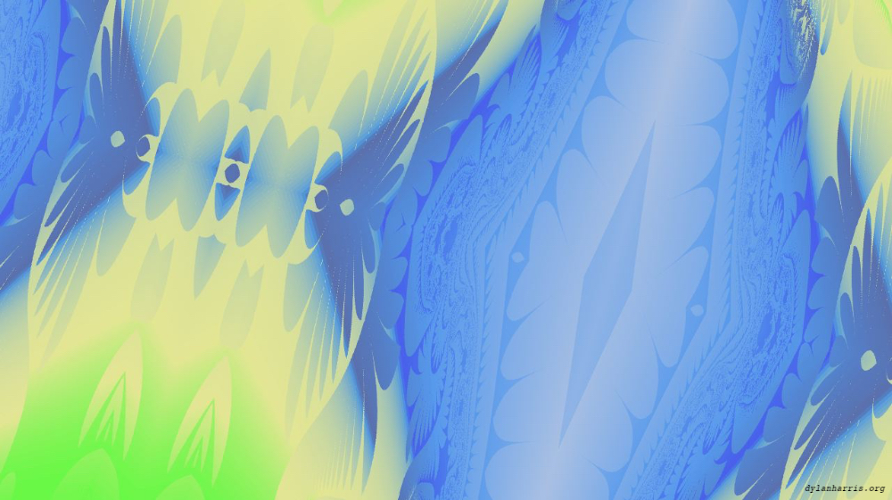 Image 'reflets &mdash; msg &mdash; variations 0 complex attractors 2 8'.