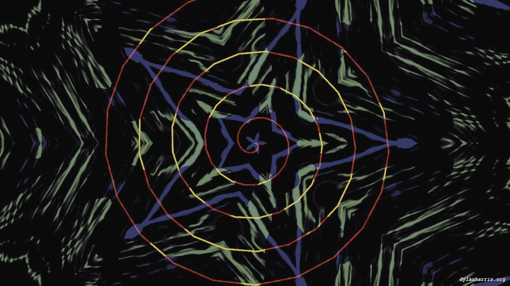 Image 'reflets &mdash; msg &mdash; variations 0 complex attractors 4 8'.