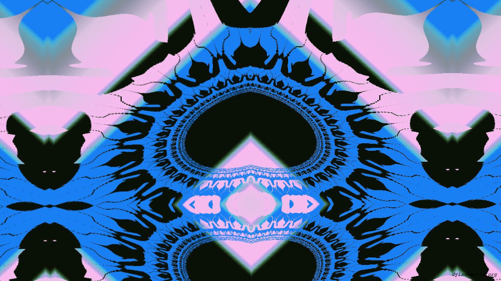 Image 'reflets &mdash; msg &mdash; variations 0 complex attractors 5 1'.