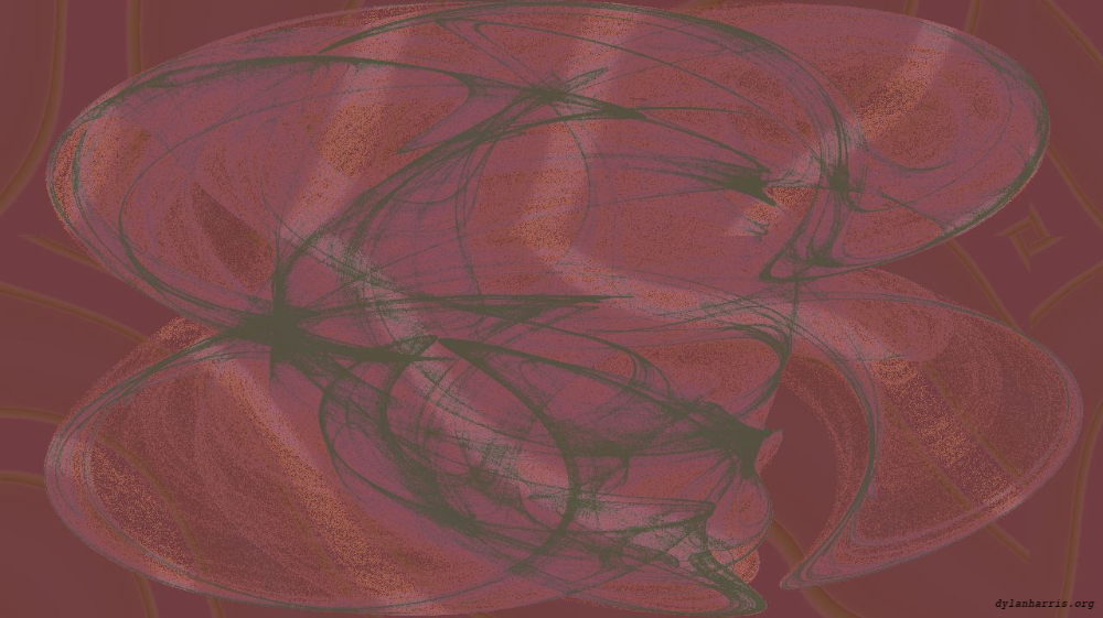 Image 'reflets &mdash; msg &mdash; variations 0 complex attractors 5 2'.
