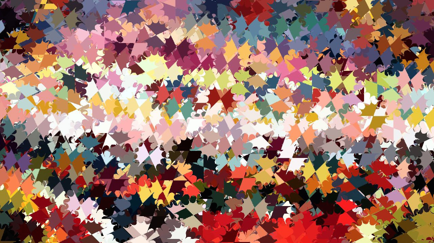 Image 'reflets &mdash; paint synthesiser classic &mdash; users chuck&rsquo;s autodraw regions as brush 1'.