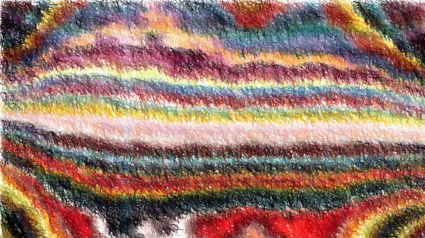 Image 'reflets &mdash; paint synthesiser classic &mdash; cd hand drawn media dry media drawing 1 4'.