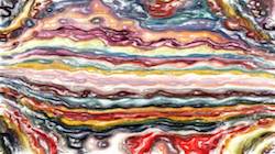 Eighth of 'reflets &mdash; paint synthesiser classic &mdash; cd hand drawn media dry media drawing 1'.