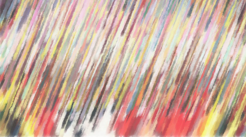 Image 'reflets &mdash; paint synthesiser classic &mdash; cd hand drawn media dry media pastel 5'.