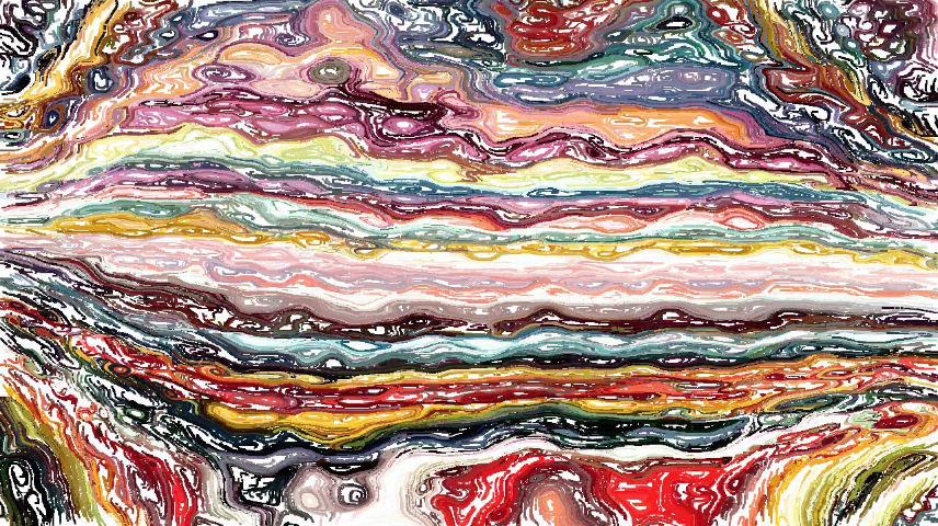 Image 'reflets &mdash; paint synthesiser classic &mdash; cd hand drawn media graphic media ink 1 1'.