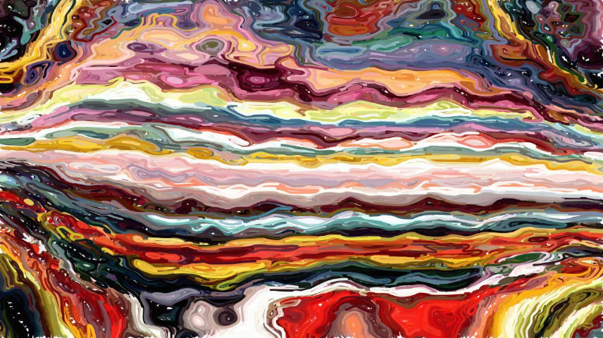 Image 'reflets &mdash; paint synthesiser classic &mdash; cd hand drawn media graphic media ink 1 8'.