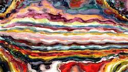 Second of 'reflets &mdash; paint synthesiser classic &mdash; cd hand drawn media graphic media ink 1'.