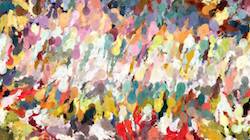 Fourth of 'reflets &mdash; paint synthesiser classic &mdash; cd hand drawn media graphic media ink 1'.