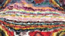 Seventh of 'reflets &mdash; paint synthesiser classic &mdash; cd hand drawn media graphic media ink 1'.