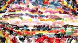 Fourth of 'reflets &mdash; paint synthesiser classic &mdash; cd hand drawn media textured media textured 2'.