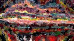 Fifth of 'reflets &mdash; paint synthesiser classic &mdash; cd hand drawn media textured media textured 2'.