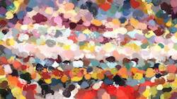 First of 'reflets &mdash; paint synthesiser classic &mdash; cd hand drawn media wet media acrylic 1'.