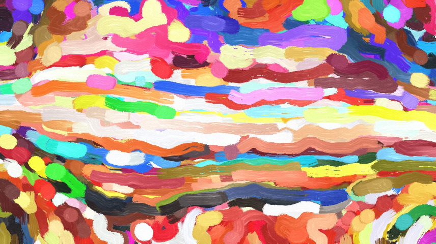 Image 'reflets &mdash; paint synthesiser classic &mdash; cd hand drawn media wet media oil 1 3'.