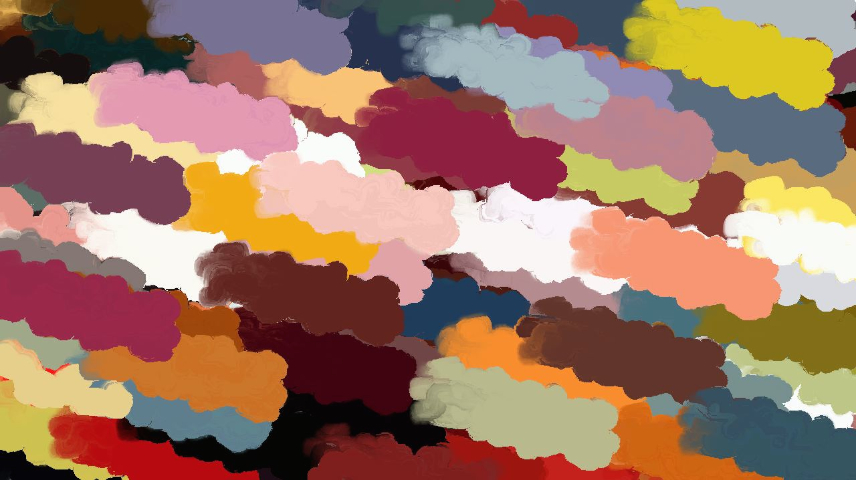 Image 'reflets &mdash; paint synthesiser classic &mdash; cd hand drawn media wet media oil 2 3'.