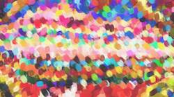 Eighth of 'reflets &mdash; paint synthesiser classic &mdash; cd hand drawn media wet media oil 2'.