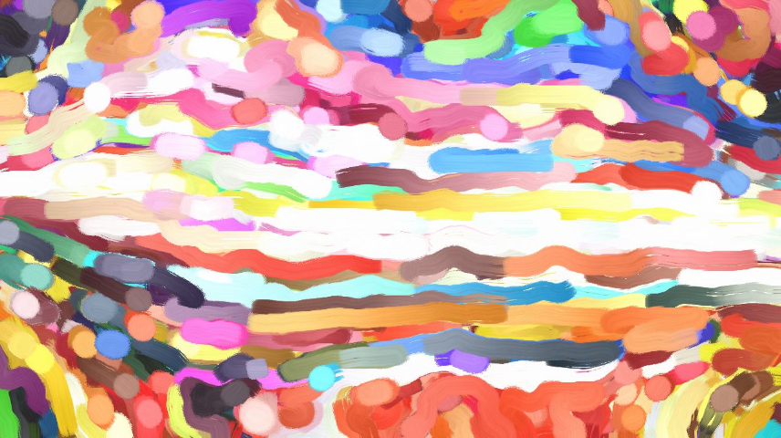 Image 'reflets &mdash; paint synthesiser classic &mdash; cd hand drawn media wet media oil 3 4'.