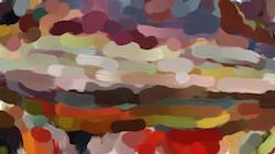 First of 'reflets &mdash; paint synthesiser classic &mdash; cd hand drawn media wet media oil 3'.