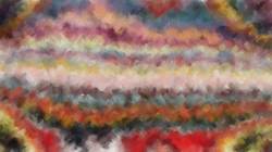 Seventh of 'reflets &mdash; paint synthesiser classic &mdash; cd hand drawn media wet media oil 3'.