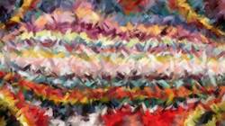 Eighth of 'reflets &mdash; paint synthesiser classic &mdash; cd hand drawn media wet media oil 3'.