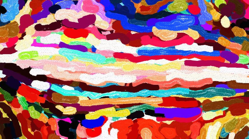 Image 'reflets &mdash; paint synthesiser classic &mdash; cd hand drawn media wet media oil 4 3'.