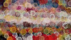 Fifth of 'reflets &mdash; paint synthesiser classic &mdash; cd hand drawn media wet media watercolour 1'.