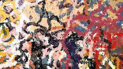 Seventh of 'reflets &mdash; paint synthesiser classic &mdash; cd hand drawn media wet media watercolour 3'.