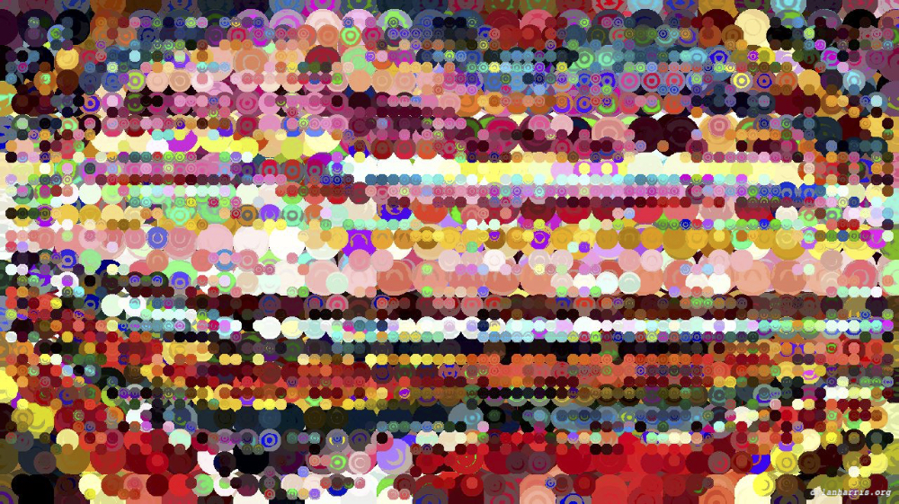 Image 'reflets &mdash; paint action sequence &mdash; colour rendition 3'.