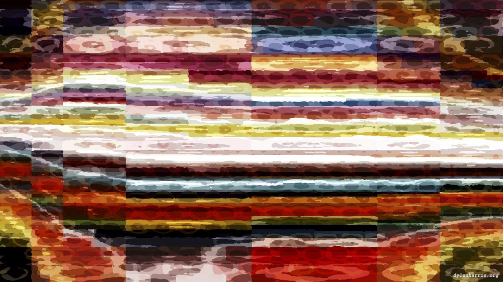 Image 'reflets &mdash; paint action sequence &mdash; colour rendition 8'.