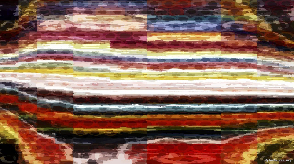 Image 'reflets &mdash; paint action sequence &mdash; colour rendition 1'.