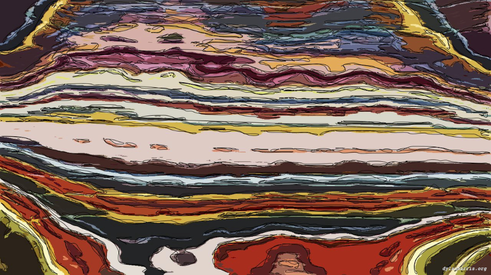 Image 'reflets &mdash; paint action sequence &mdash; cartoon styles 1 4'.