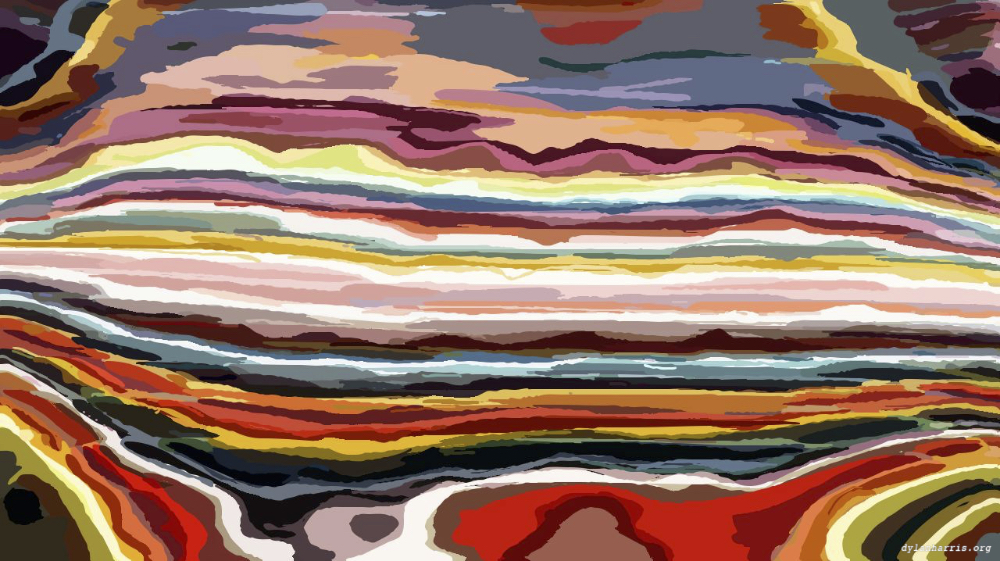 Image 'reflets &mdash; paint action sequence &mdash; cartoon styles 1 6'.