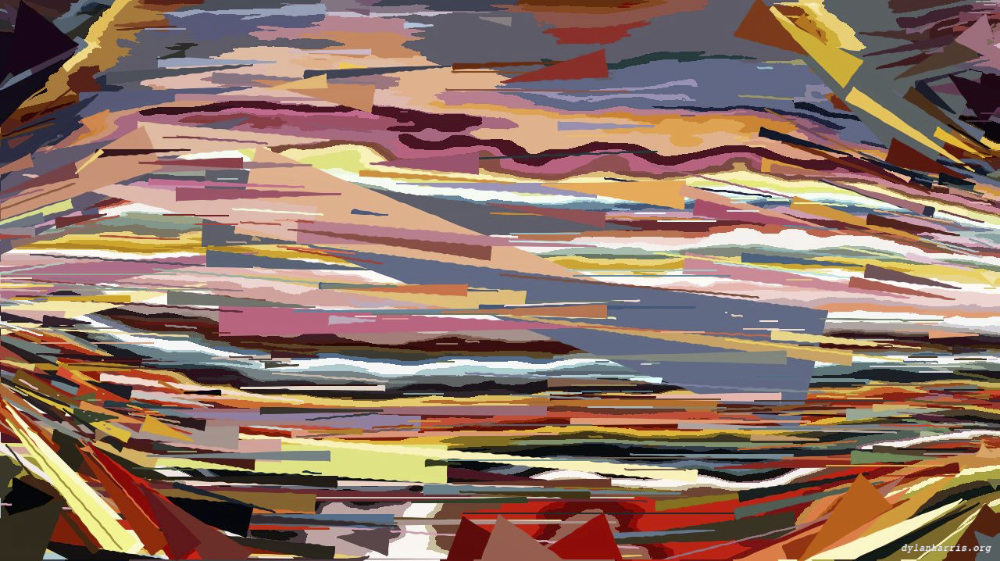 Image 'reflets &mdash; paint action sequence &mdash; cartoon styles 1 7'.